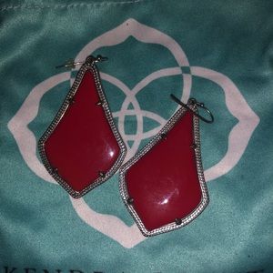 Red and silver Alexandria Kendra Scott Earrings